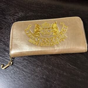 Juicy Couture Y2K Metallic gold wallet